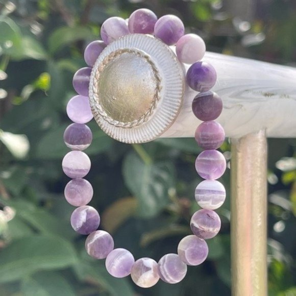 wild river gems Jewelry - 8mm Matte Amethyst Stretch Bead Bracelet